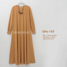 GPa-105 Gamis Polos Semi Klok